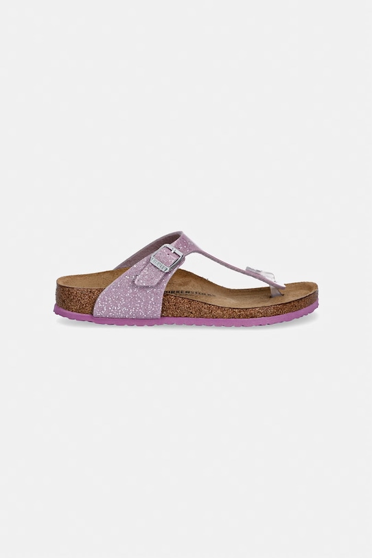 Birkenstock japonki dziecięce Gizeh Kids BF Cos. Sparkle 1031785.34.35 fioletowy SS26