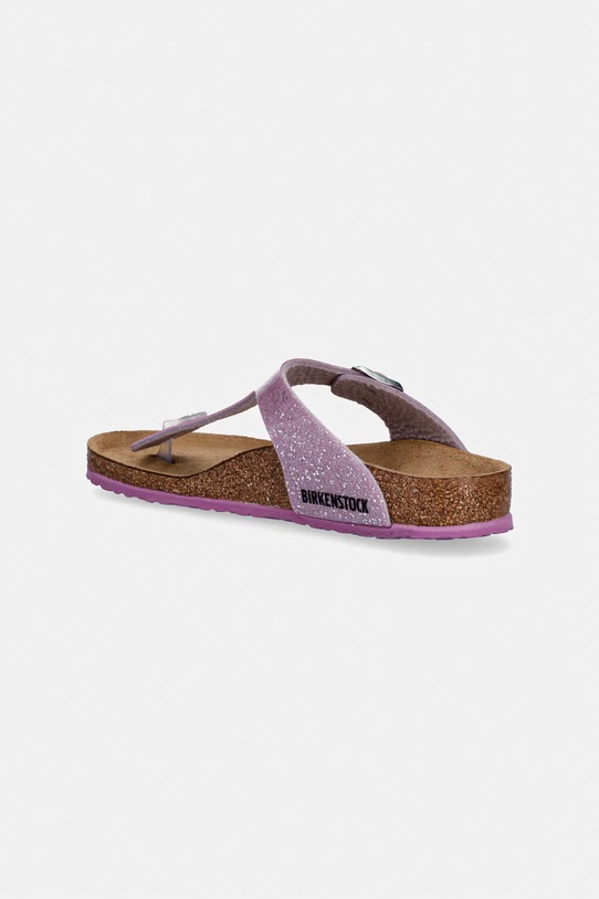 Dziewczynka Birkenstock japonki dziecięce Gizeh Kids BF Cos. Sparkle 1031785.34.35 fioletowy