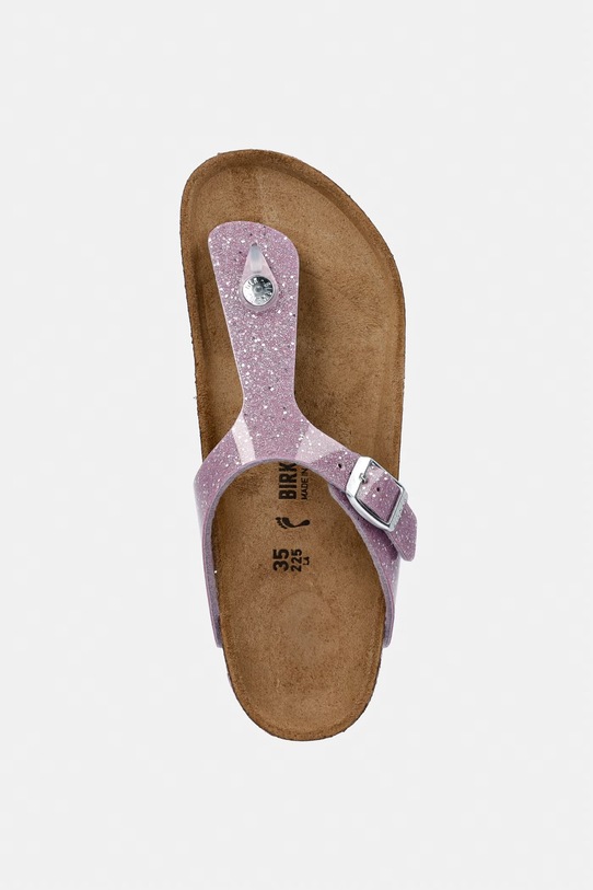 Birkenstock japonki dziecięce Gizeh Kids BF Cos. Sparkle fioletowy 1031785.34.35