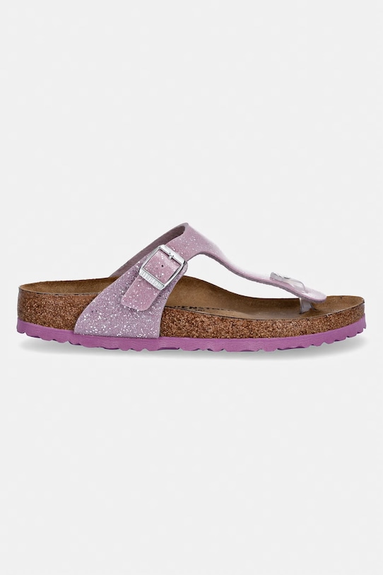 Birkenstock japonki dziecięce Gizeh Kids BF Cos. Sparkle 1031785.36.39 fioletowy SS26