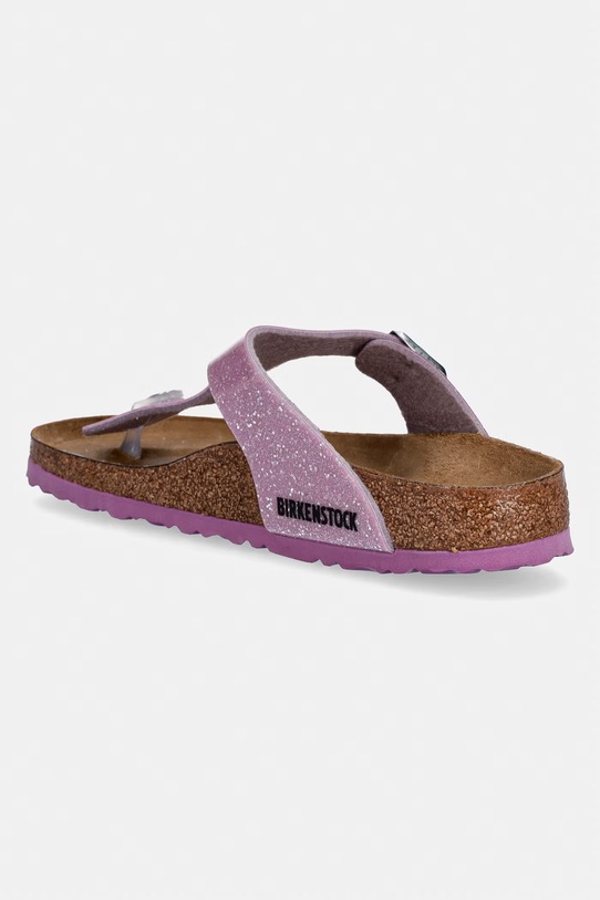 Dziewczynka Birkenstock japonki dziecięce Gizeh Kids BF Cos. Sparkle 1031785.36.39 fioletowy