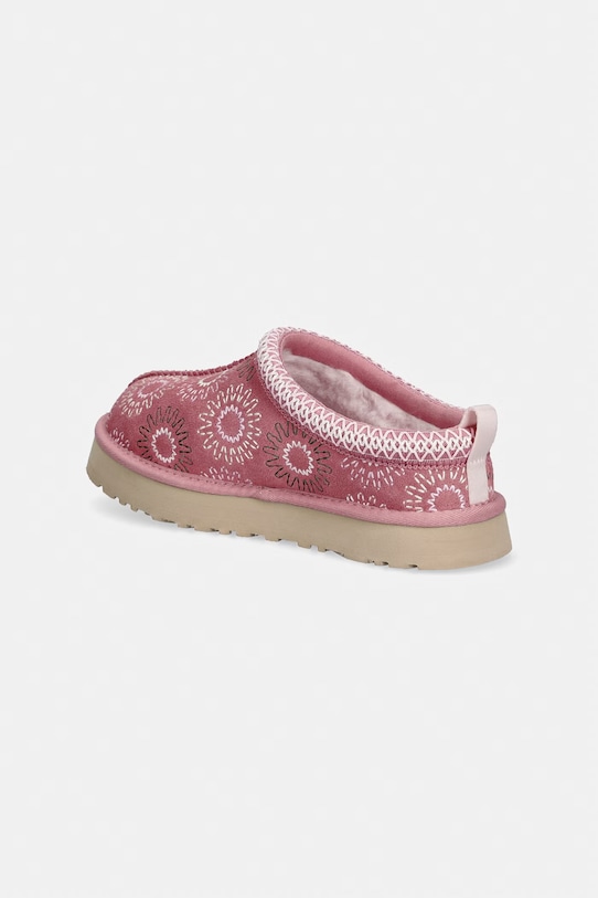 Dziewczynka UGG kapcie zamszowe dziecięce TAZZ SUN STITCH 1175210K różowy