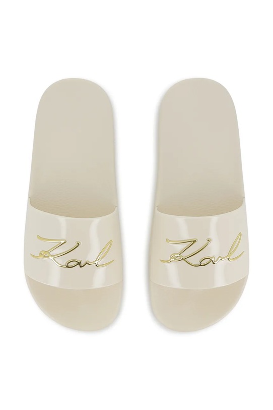 Karl Lagerfeld klapki dziecięce beżowy Z31174.36.39