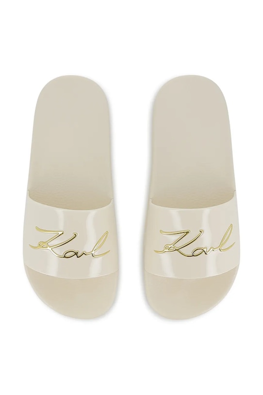 Karl Lagerfeld klapki dziecięce beżowy Z31174.36.39