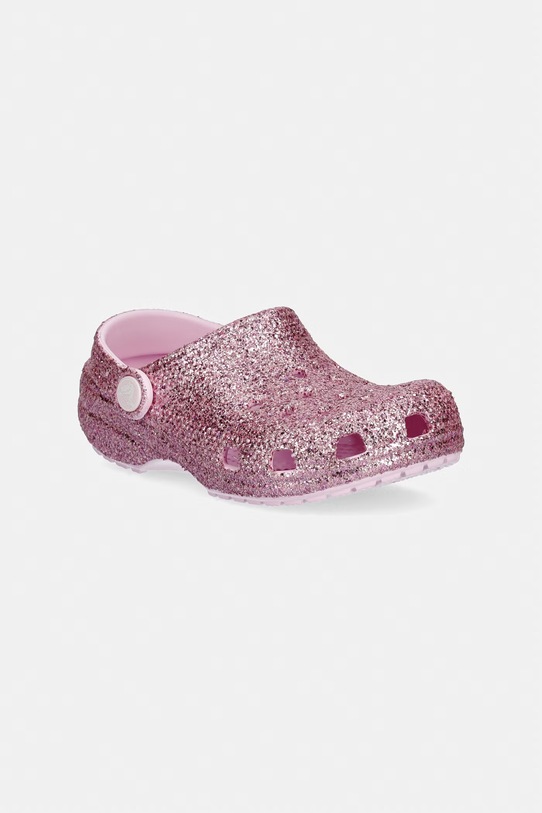 Crocs klapki dziecięce CLASSIC CHUNKY GLITTER CLOG K różowy 211939.CROCS.CLASSIC.CH