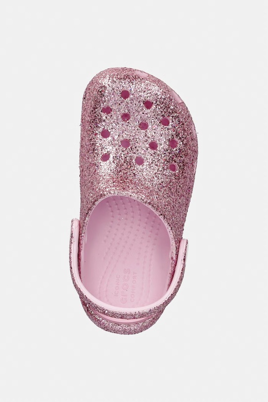 Crocs klapki dziecięce CLASSIC CHUNKY GLITTER CLOG K różowy 211939.CROCS.CLASSIC.CH
