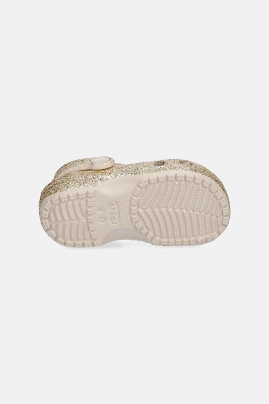 Crocs klapki dziecięce CLASSIC CHUNKY GLITTER CLOG T 211940.CROCS.CLASSIC.CH złoty