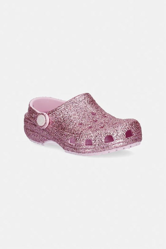 Crocs klapki dziecięce CLASSIC CHUNKY GLITTER CLOG T różowy 211940.CROCS.CLASSIC.CH