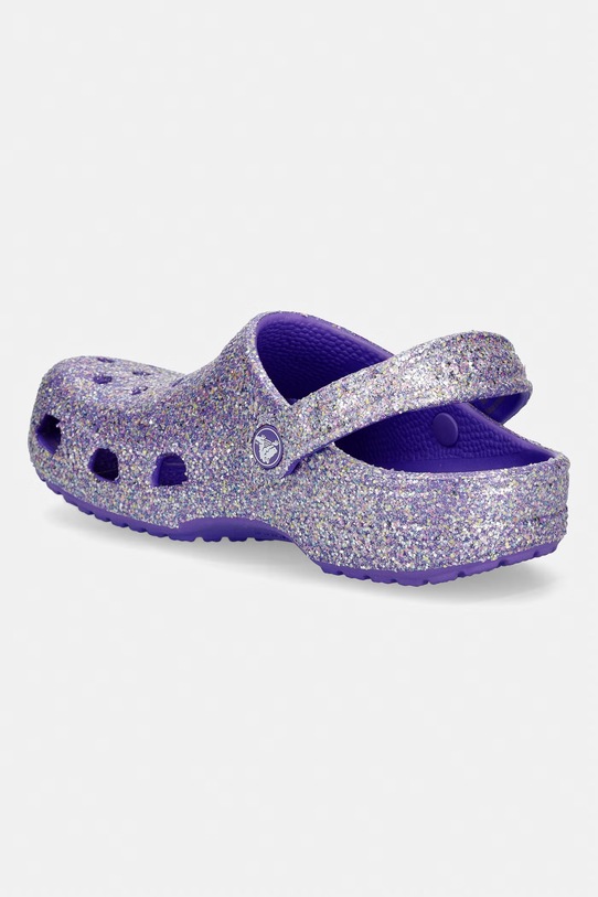 Dziewczynka Crocs klapki dziecięce CLASSIC FANTASY GLITTER CLOG K 212561.CROCS.CLASSIC.FA fioletowy