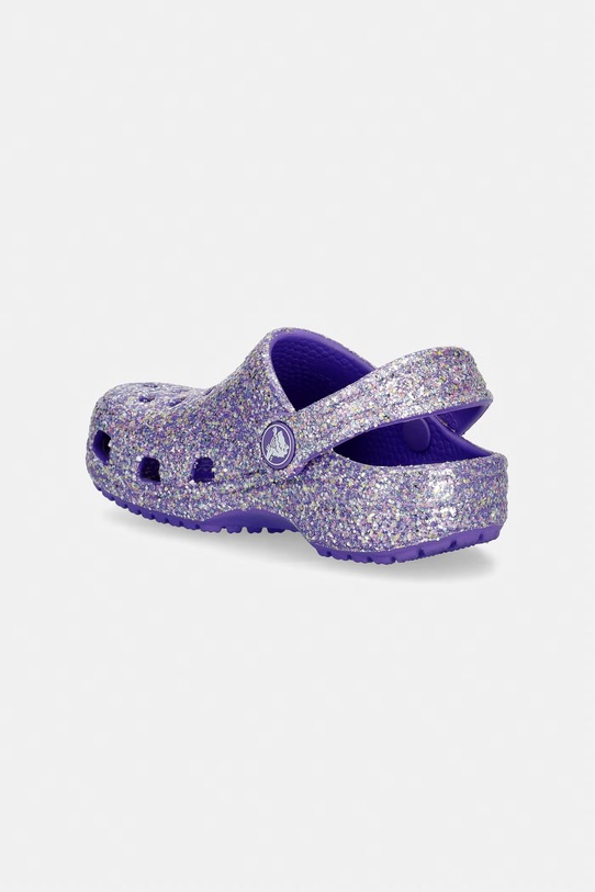 Dziewczynka Crocs klapki dziecięce CLASSIC FANTASY GLITTER CLOG T 212562.CROCS.CLASSIC.FA fioletowy