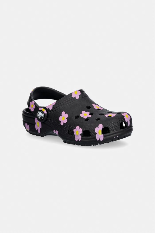 Crocs sandały dziecięce CROCSCLASSIC FLOWERR CLOG K czarny 212670.CROCSCLASSIC.FLO