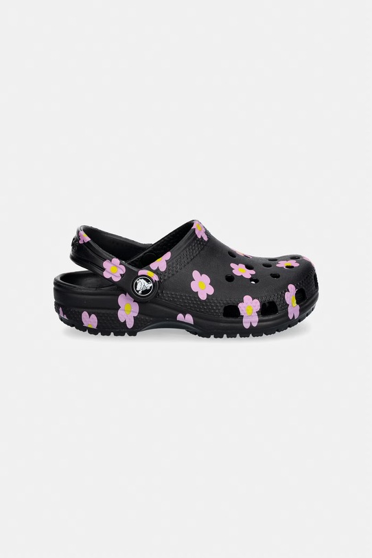 Crocs sandały dziecięce CROCSCLASSIC FLOWERR CLOG K 212670.CROCSCLASSIC.FLO czarny SS26