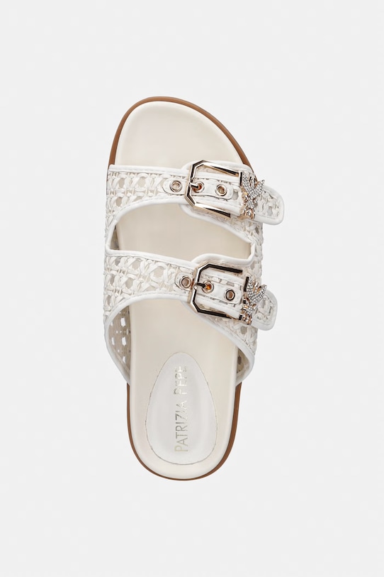 Patrizia Pepe klapki dziecięce beżowy PPJ384