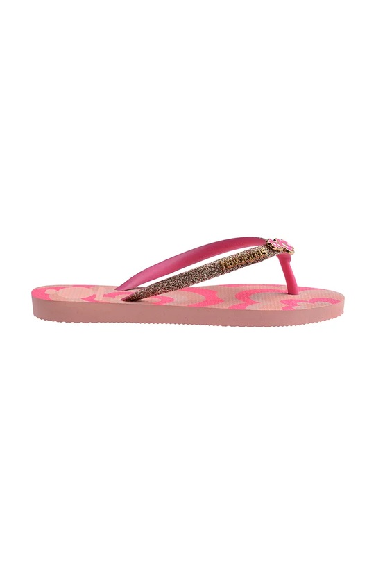Havaianas klapki dziecięce KIDS SLIM GLITTER II 4146976.PPY2 różowy SS26