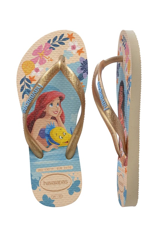 Havaianas klapki dziecięce KIDS SLIM PRINCESS 4123328.PPY2 beżowy