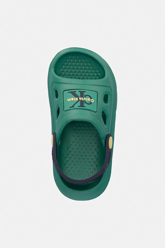 Calvin Klein Jeans klapki dziecięce zielony V1XF.83326.22.29