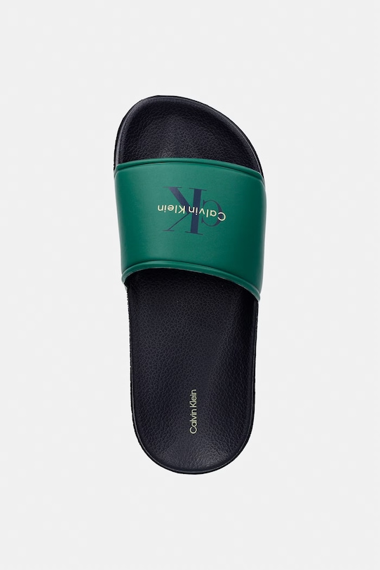 Calvin Klein Jeans klapki dziecięce zielony V3X0.83333
