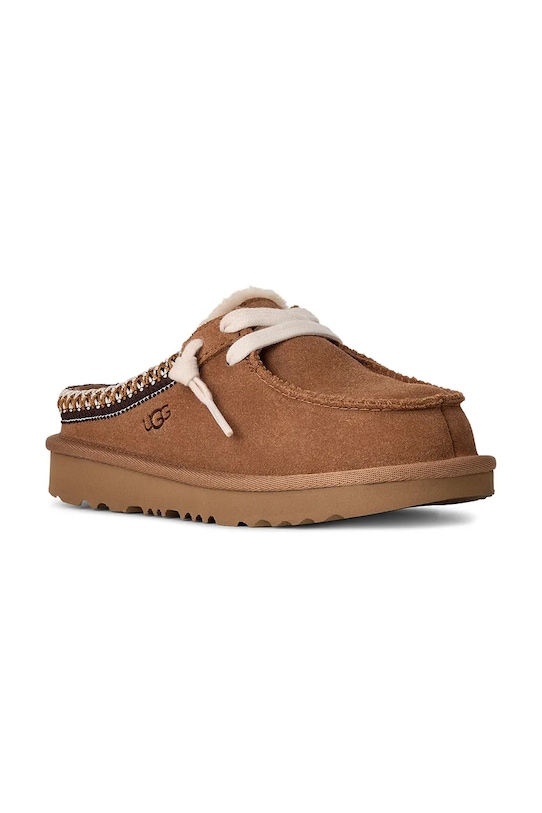 UGG kapcie zamszowe dziecięce TASMAN MULE 1175213K brązowy SS26