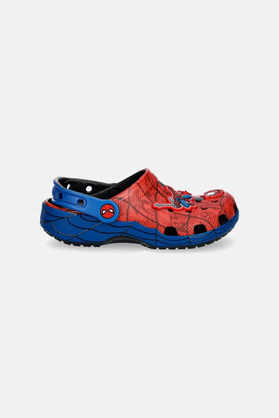 Chłopiec Crocs klapki dziecięce CLASSIC SPIDER WEB CLOG K 211409.CROCS.CLASSIC.SP czerwony