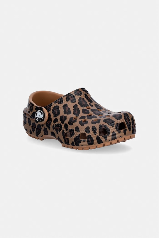 Crocs klapki dziecięce CLASSIC ANIMAL CLOG T brązowy 211882.CROCS.CLASSIC.AN
