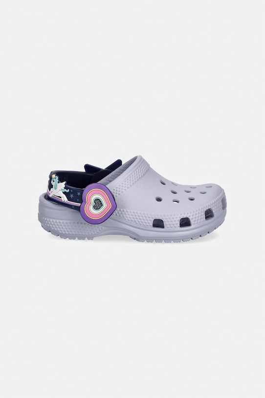 Crocs klapki dziecięce C IMAGINATION LIGHTS BKSTRP CLOG T 211892.CROCS.C.IMAGINAT fioletowy SS26