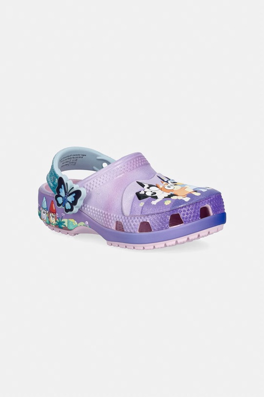 Crocs klapki dziecięce CLASSIC BLUEY MULTI PINK CLOG T fioletowy 212370.CROCS.CLASSIC.BL