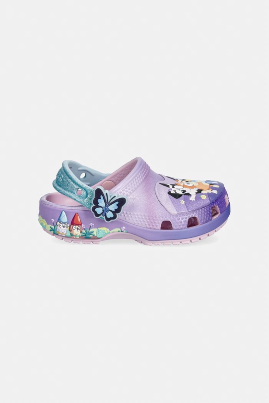 Chłopiec Crocs klapki dziecięce CLASSIC BLUEY MULTI PINK CLOG T 212370.CROCS.CLASSIC.BL fioletowy