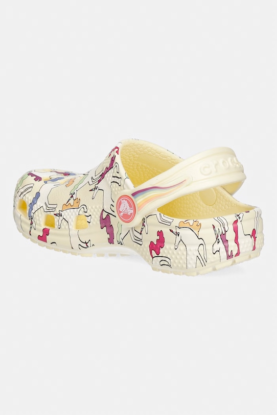 Chłopiec Crocs klapki dziecięce CLASSSIC UNICORN GRAPHIC CLOG T 212515.CROCS.CLASSSIC.U żółty