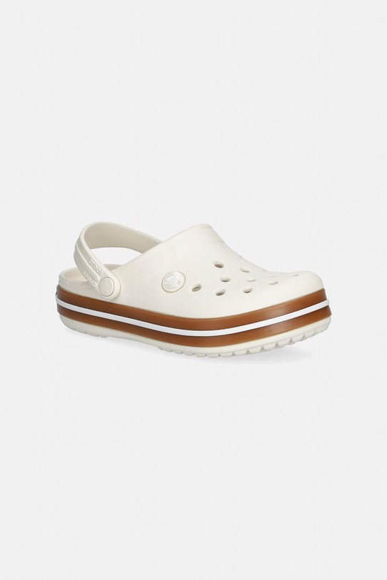 Crocs klapki damskie CROCBAND GUM CLOG K beżowy 212775.CROCS.CROCBAND.G