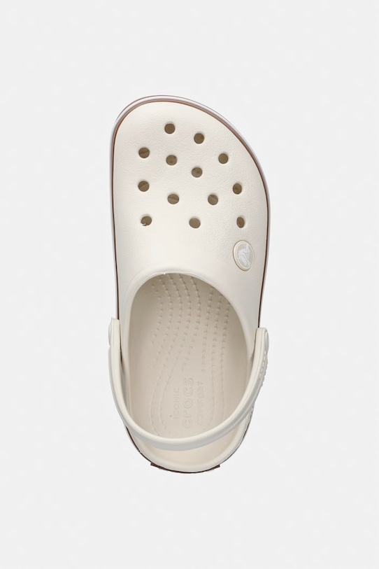 Crocs klapki damskie CROCBAND GUM CLOG K beżowy 212775.CROCS.CROCBAND.G