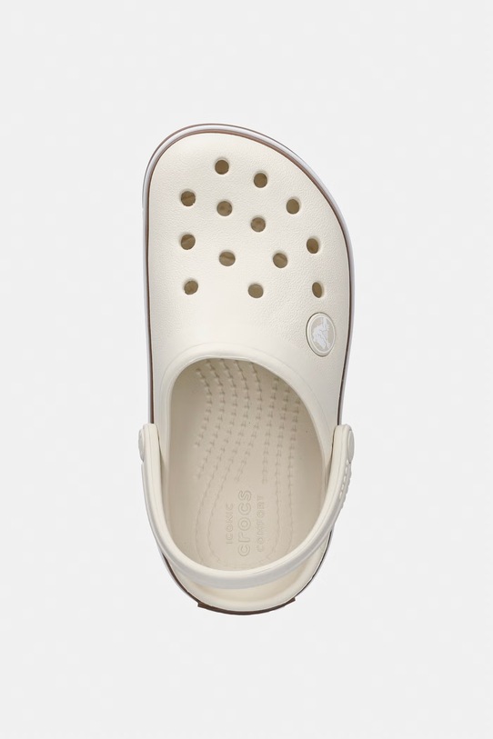 Crocs sandały dziecięce CROCBAND GUM CLOG T beżowy 212776.CROCS.CROCBAND.G
