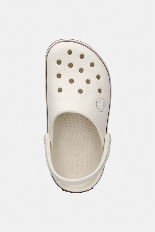 Crocs sandały dziecięce CROCBAND GUM CLOG T beżowy 212776.CROCS.CROCBAND.G