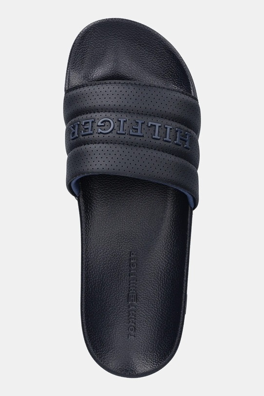 Tommy Hilfiger klapki PAD PERF POOL SLIDE granatowy FM0FM05709