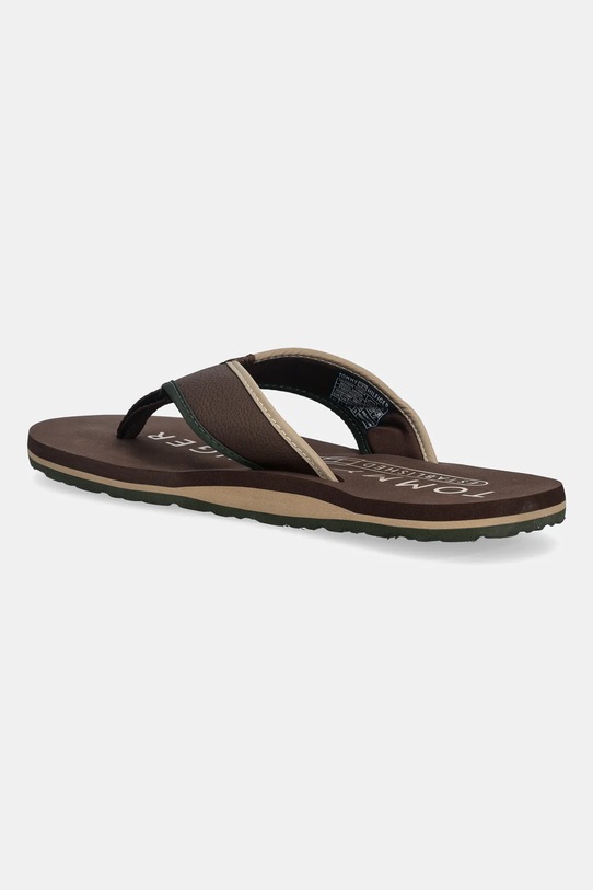 Obuwie Tommy Hilfiger japonki TUMBLE BEACH SANDAL FM0FM05710 brązowy