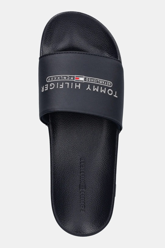 Tommy Hilfiger klapki RAISED POOL SLIDE granatowy FM0FM05761