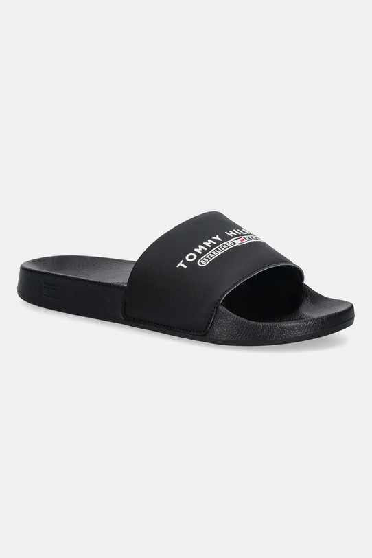 Tommy Hilfiger klapki RAISED POOL SLIDE czarny FM0FM05761