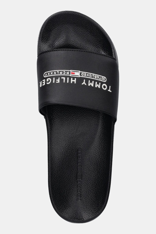 Tommy Hilfiger klapki RAISED POOL SLIDE czarny FM0FM05761