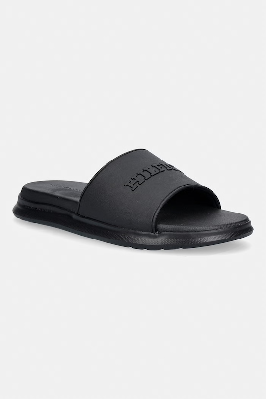 Tommy Hilfiger klapki basenowe męskie DUAL DENSITY HILFIGER POOL SLIDE czarny FM0FM05797