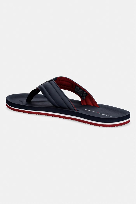 Obuwie Tommy Hilfiger japonki męskie HILFIGER PADDED BEACH SANDAL FM0FM05801 granatowy