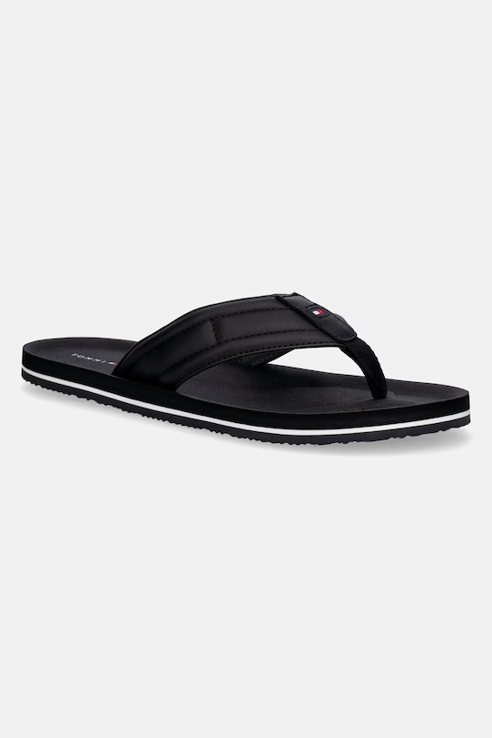 Tommy Hilfiger japonki męskie HILFIGER PADDED BEACH SANDAL czarny FM0FM05801