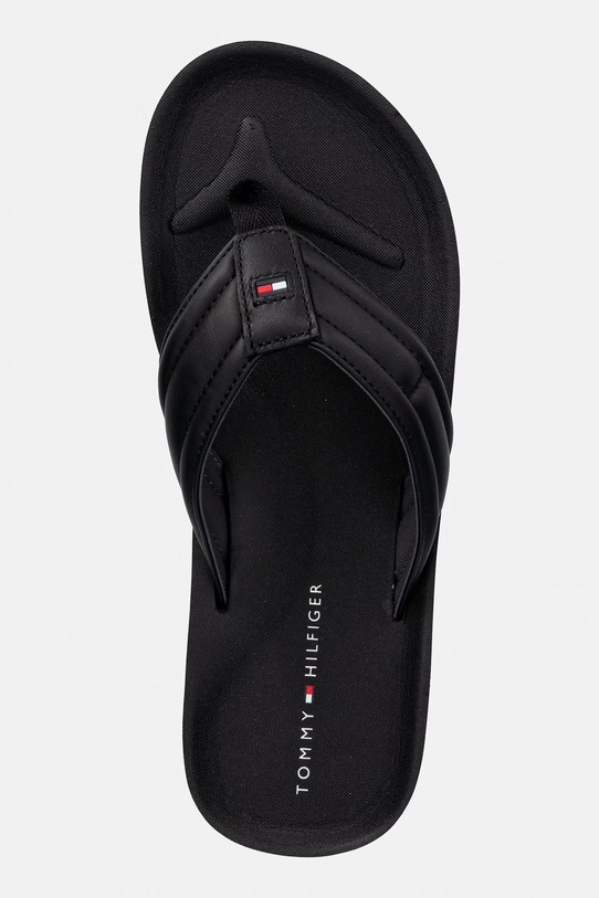 Tommy Hilfiger japonki męskie HILFIGER PADDED BEACH SANDAL czarny FM0FM05801
