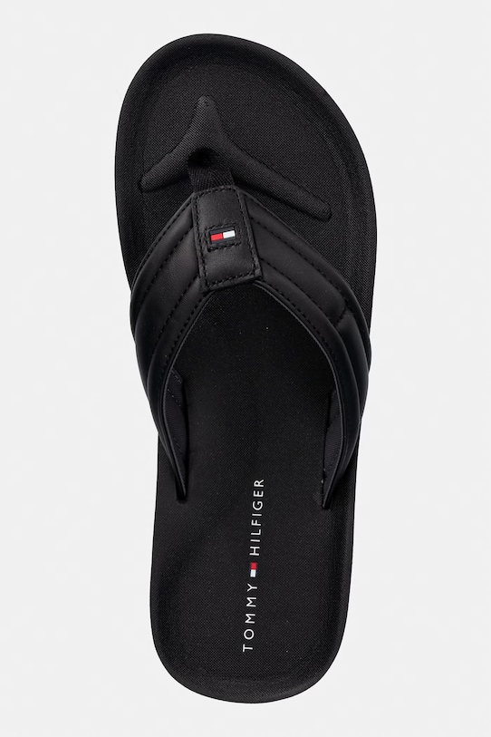 Tommy Hilfiger japonki męskie HILFIGER PADDED BEACH SANDAL czarny FM0FM05801