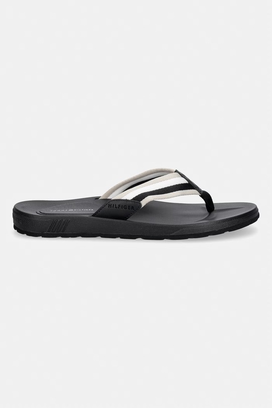 Tommy Hilfiger japonki męskie MOLDED HILFIGER RWB BEACH SANDAL FM0FM05803 czarny SS26