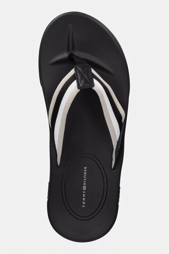 Tommy Hilfiger japonki męskie MOLDED HILFIGER RWB BEACH SANDAL czarny FM0FM05803
