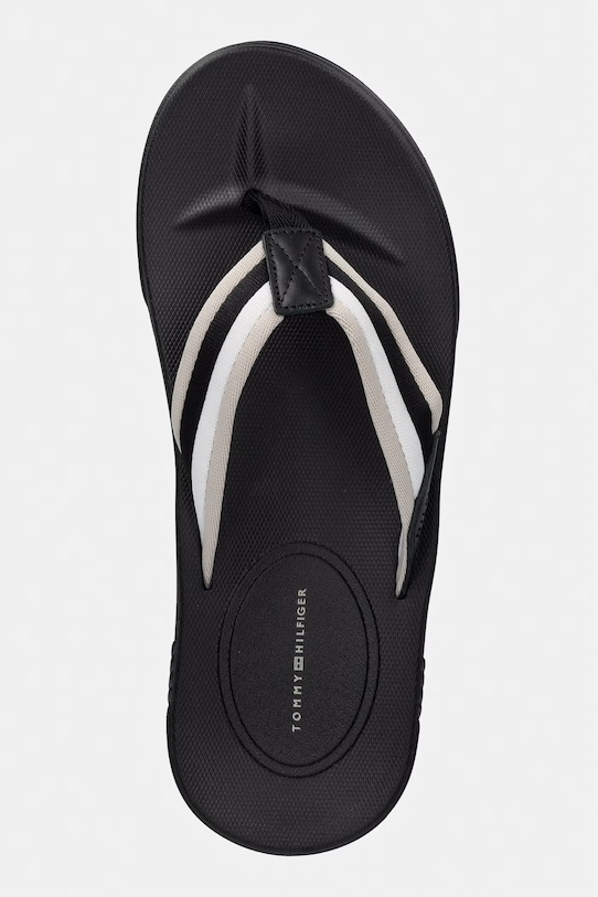 Tommy Hilfiger japonki męskie MOLDED HILFIGER RWB BEACH SANDAL czarny FM0FM05803