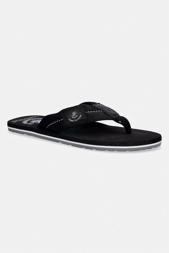 Tommy Hilfiger japonki męskie PATCH HILFIGER BEACH SANDAL czarny FM0FM05804