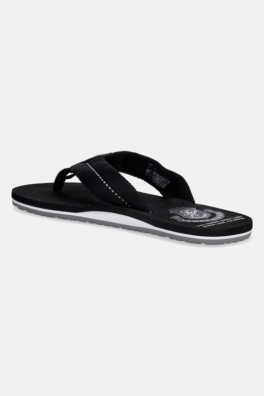 Obuwie Tommy Hilfiger japonki męskie PATCH HILFIGER BEACH SANDAL FM0FM05804 czarny