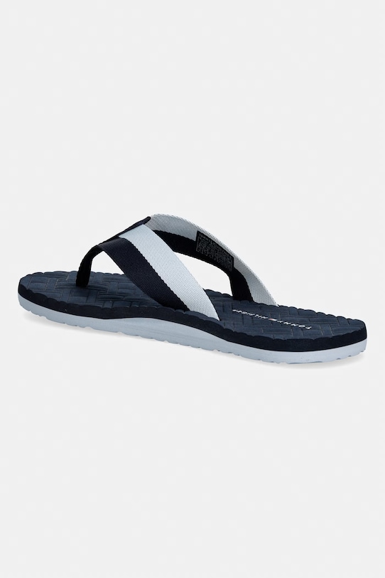 Obuwie Tommy Hilfiger japonki męskie HILFIGER WEBBING BEACH SANDAL FM0FM05807 granatowy