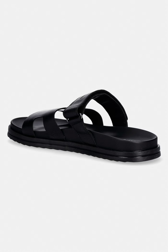 Obuwie Tommy Hilfiger klapki męskie skórzane ADJUSTABLE PREMIUM LTH SANDAL FM0FM05773 czarny