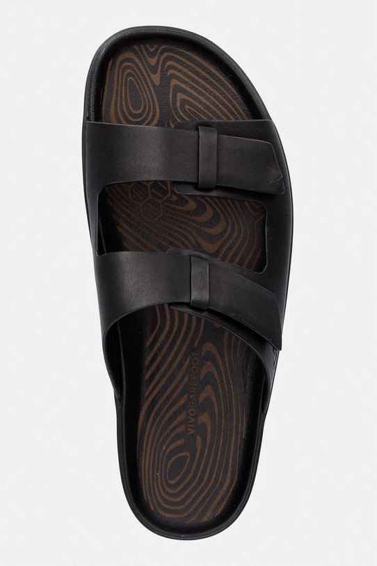 Vivobarefoot klapki męskie skórzane SENSUS YIN SLIDE czarny 309564